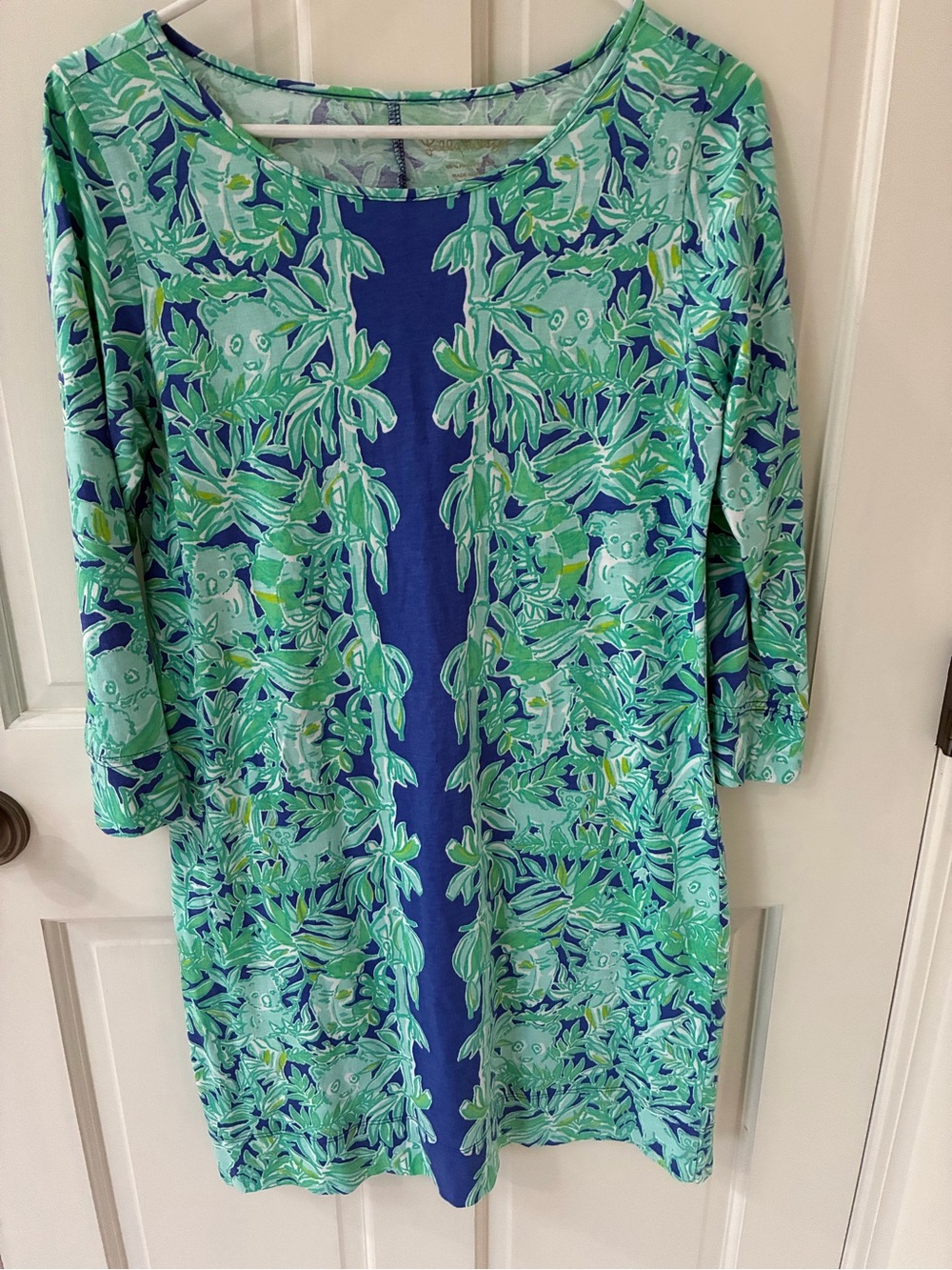 Lilly Pulitzer Marlowe Dress in Green Blue Floral Print ($148)